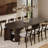 Bachman 6-Pieces Extendable 45'' to 105" Solid Wood Transformer Dining Table With Extenable Bench and Dining Chair