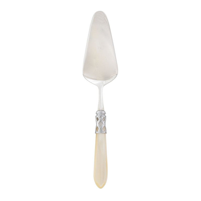 Aladdin Cake Server, Brilliant Ivory