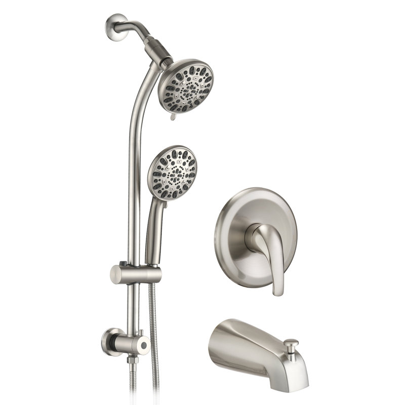All-In-One Kit with Rough in-Valve, Brushed Nickel