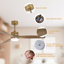Ventilateur de plafond moderne à 3 pales de 52 po avec ensemble d'éclairage et télécommande AuraVista-33271114-33271117