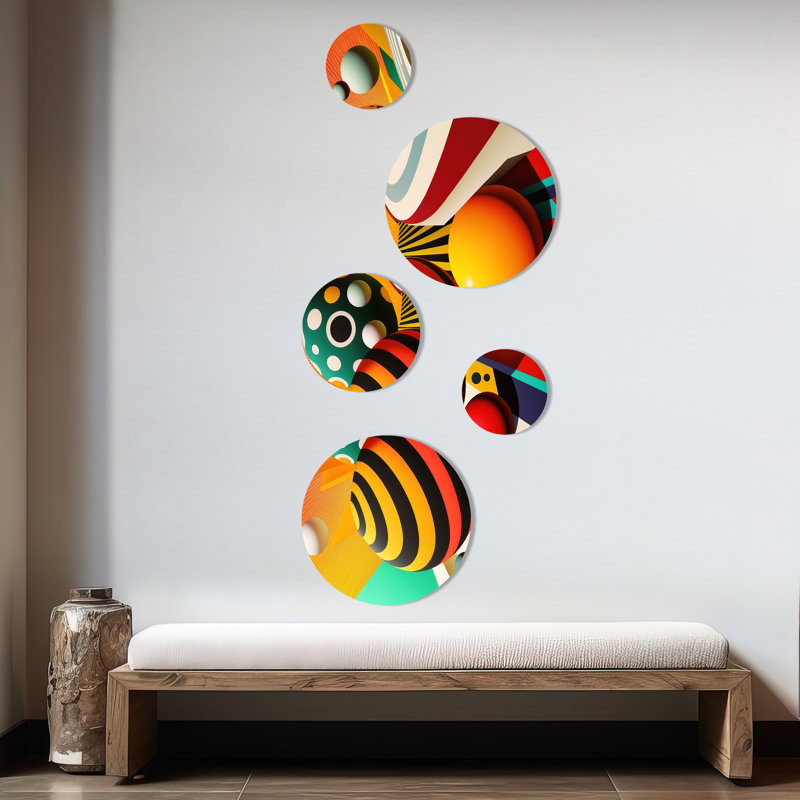 Abstract Wall Decor on Metal