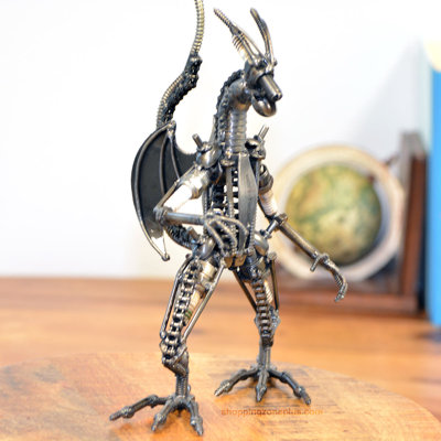 Figurine en métal à débris dragon Ashmont