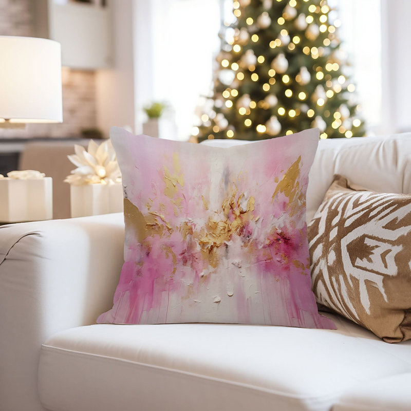Abstract Pillow Cover, 16"H x 16"W