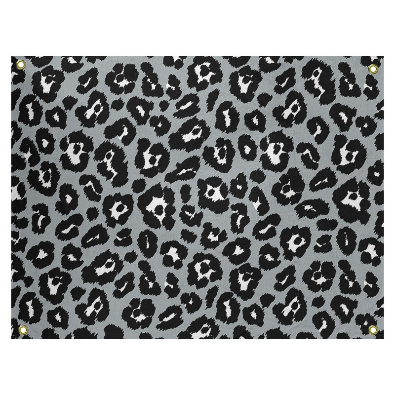 Polyester tapisserie de football Las Vegas, H 59 po x l 80 po, Argent/blanc