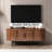 47" Tv Console Table, Sliding Door, Ample Storage, Gaming Entertainment Solution, Walnut, , Display Stand, Separate Center, Walnut - Shaded Furniture, 5 Leg Support, Photos-1973299485