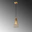 Élégant lustre doré, structure en métal, 5,5 x 5,5 x 48,8 pouces | 1 x douille E27 (40 W maximum, ampoule non incluse) | Luminaire élégant pour le salon et la salle à manger, classé IP20, décoration intérieure moderne-1674094402