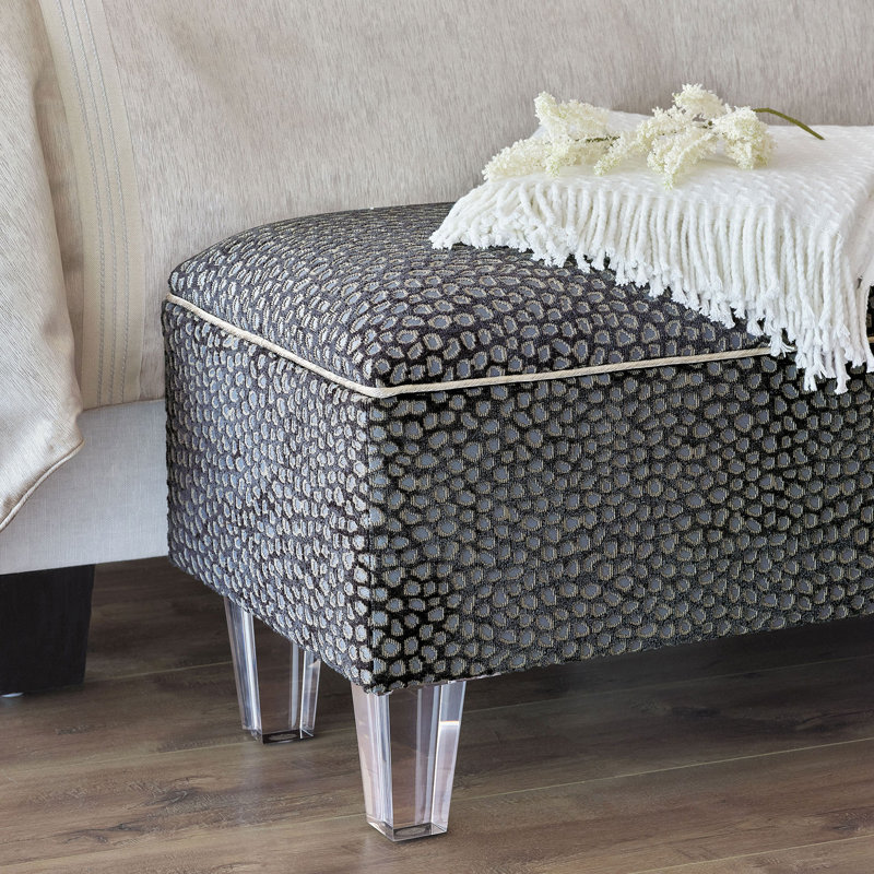 Banc de rangement pour la chambre Esmeralda, 16" H x 60" W x 18" D