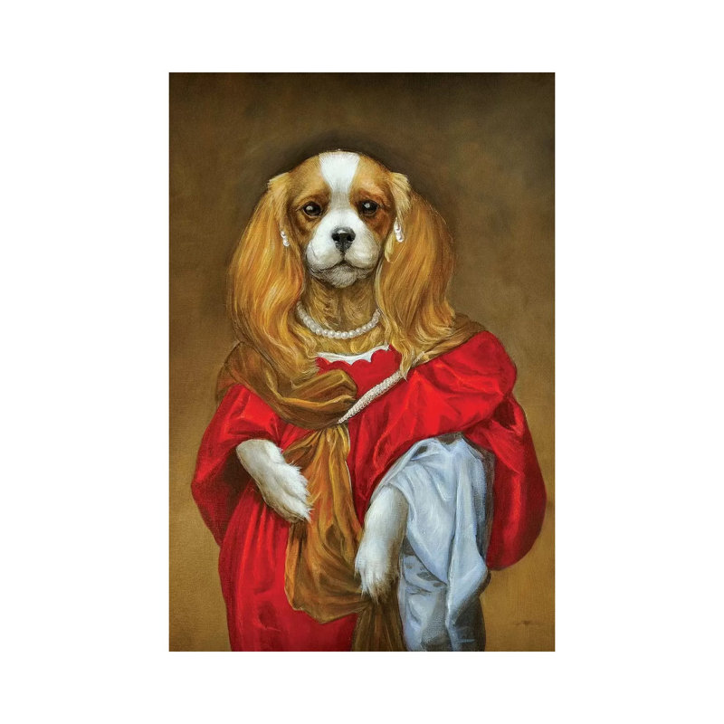 Feather by Melinda Copper - Wrapped Canvas Painting, 30.48 cm H x 45.72 cm W
