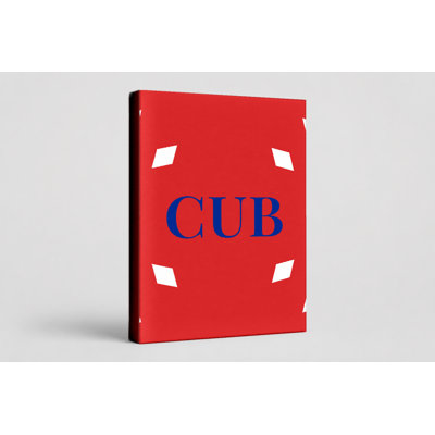 Cuba World Flag Luxury Diamond Monogram — White Red Blue — Canvas Wall Art