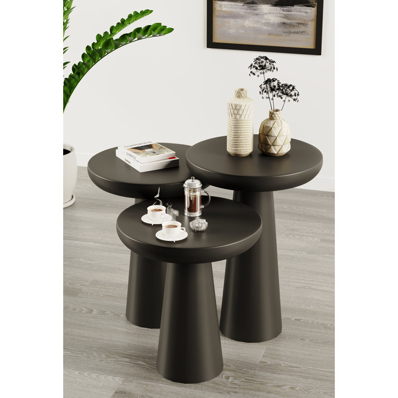 Breisha Solid Wood Coffee Table, Black