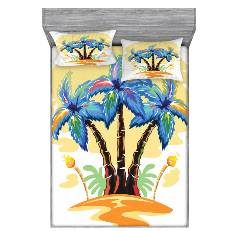 Microfiber Sheet Set, Full Sheet Set with Fitted Sheet