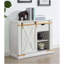 Table de salon de style rustique blanc antique 1 pièce