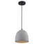 Beyla 1 - Light Concrete Dome Pendant