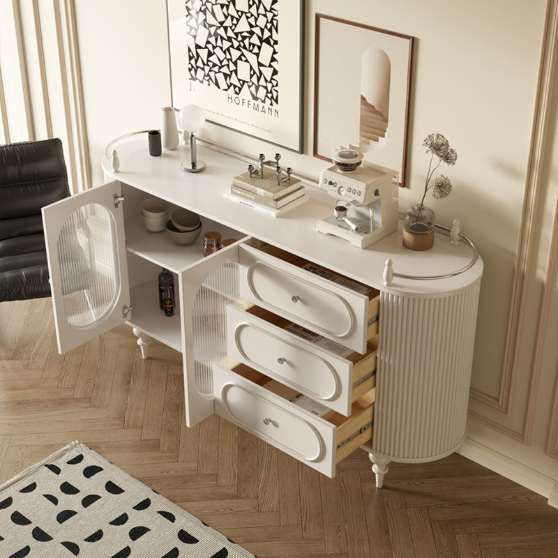 Addileigh Sideboard, White, 35.43" H x 59.06" W x 13.78" D