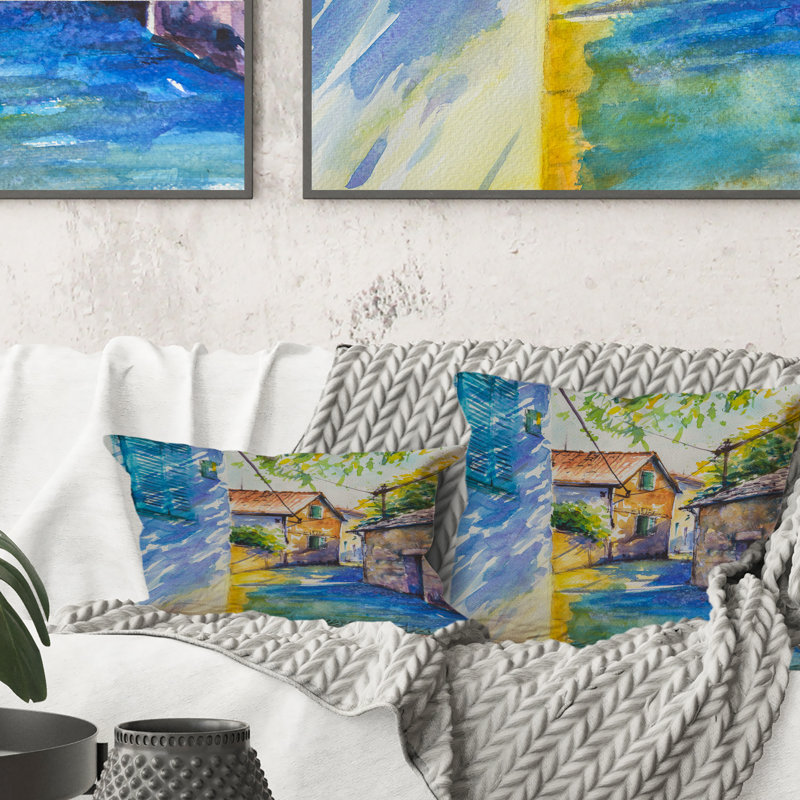 Abstract Throw Pillow