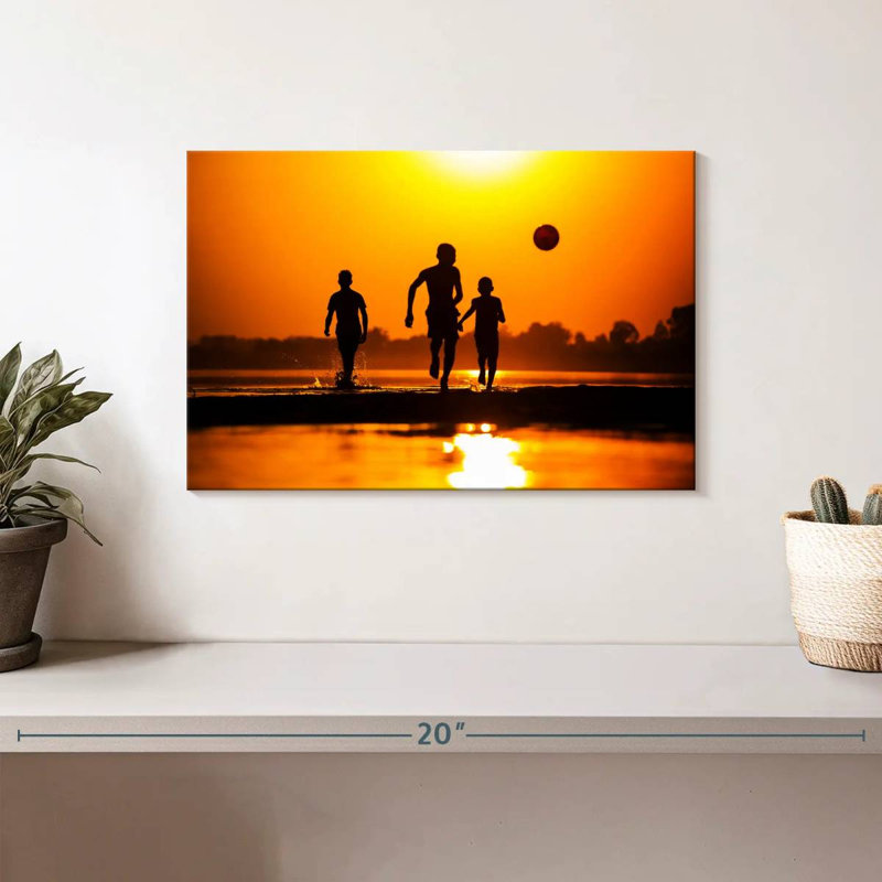 Coucher de soleil sur la plage de Sireci, H 8 po x l 12 po