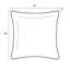 Housse et insert de coussin carré extérieur ARDEN Ruby-27614980