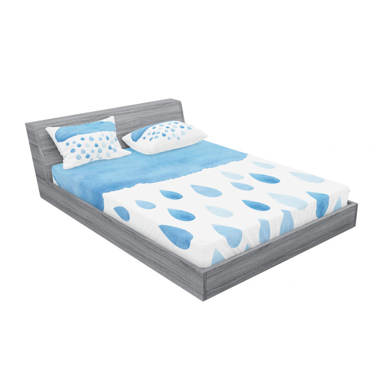 Microfiber Sheet Set, Queen Sheet Set with Fitted Sheet