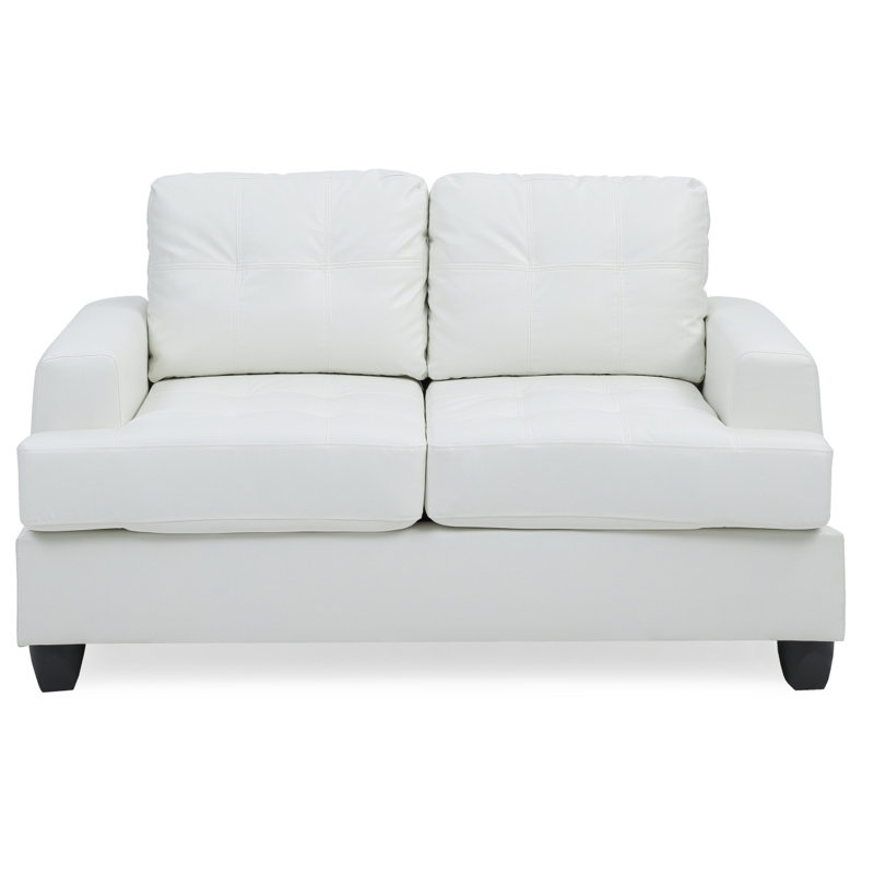 Causeuse charmante et transitionnelle blanche, Blanc
