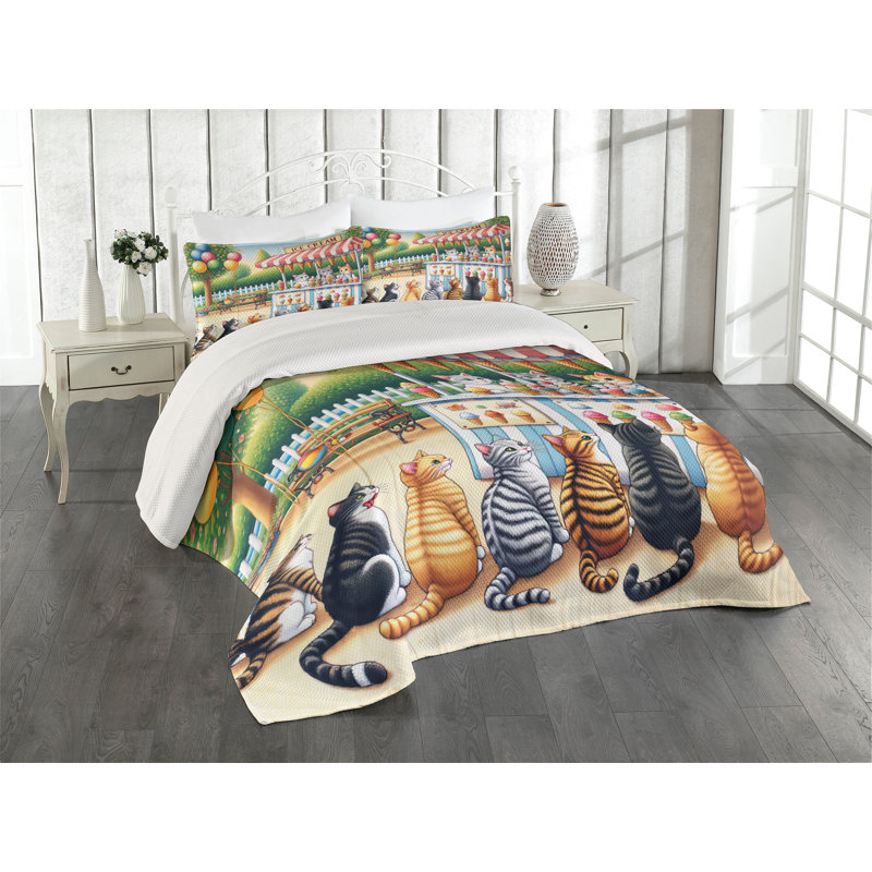 Polyester Coverlet, Queen Coverlet + 2 Standard Shams