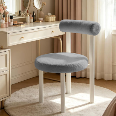 Fauteuil de bureau ergonomique en tissu avec support lombaire XUEGW Teddy