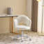 Chaise de bureau pivotante Fluffy Sherpa Petal-3326953
