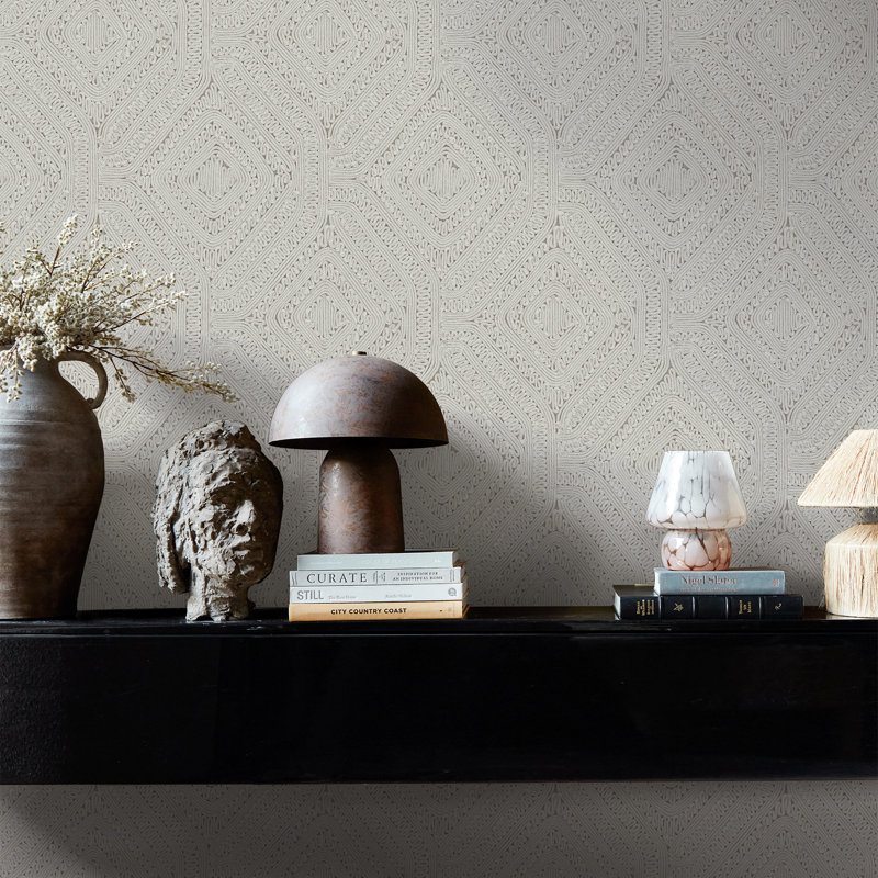 Artisan Weave Fawn Wallpaper, Cream