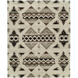 Rehoboth Hand Knotted Wool Southwestern Area Rug in Ivory