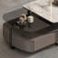 Table basse rotative télescopique moderne et luxueuse