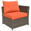 Ensemble de conversation modulaire de patio avec coussins 12 pièces-1618279385