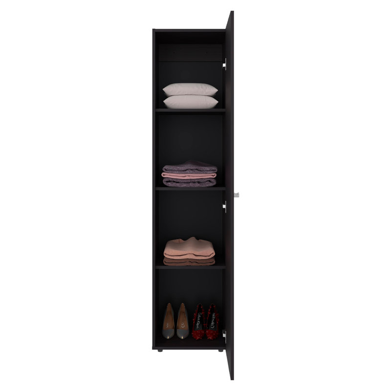 Wenge Storage Cabinet with Mirror, Wenge