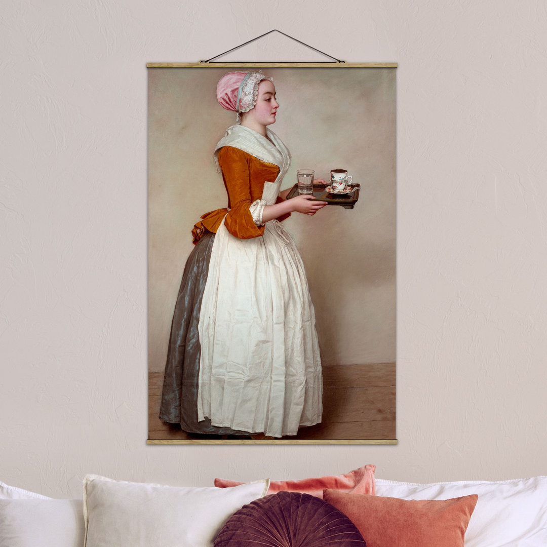 Stoffbild The Chocolate Girl von Jean Etienne Liotard