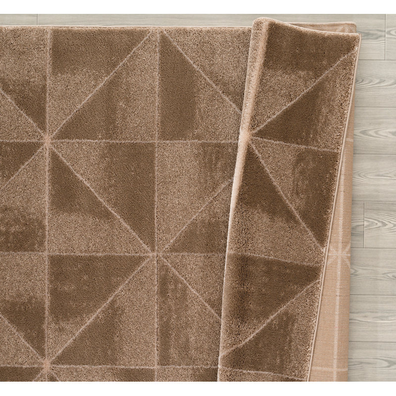 Tapis beige / brun Zed, Rectangle 7 pi 10 po x 10 pi 6 po