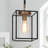 1-Light Kitchen Island Pendant  With Lantern Geometric Shape Dimmable