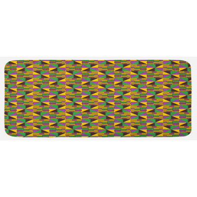 Eclectic Synthetic Kitchen Mat