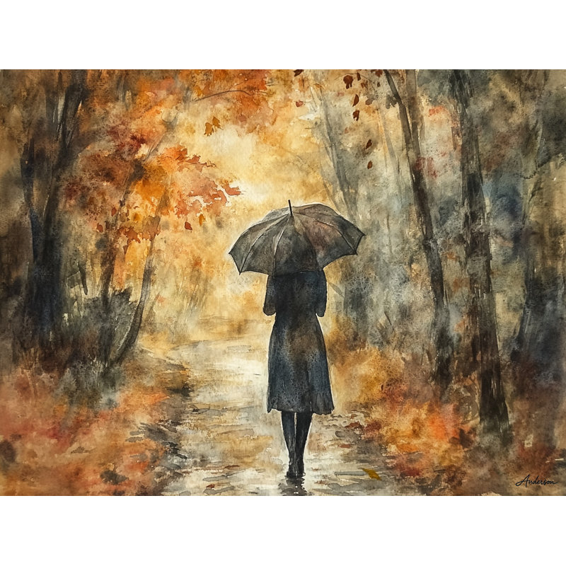 «Dark Echo in Autumn Rain», reproduction sur toile, H 36 po x l 48 po