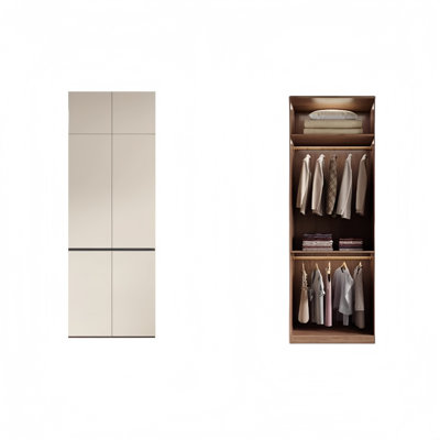 Garde-robe simple de style crème
