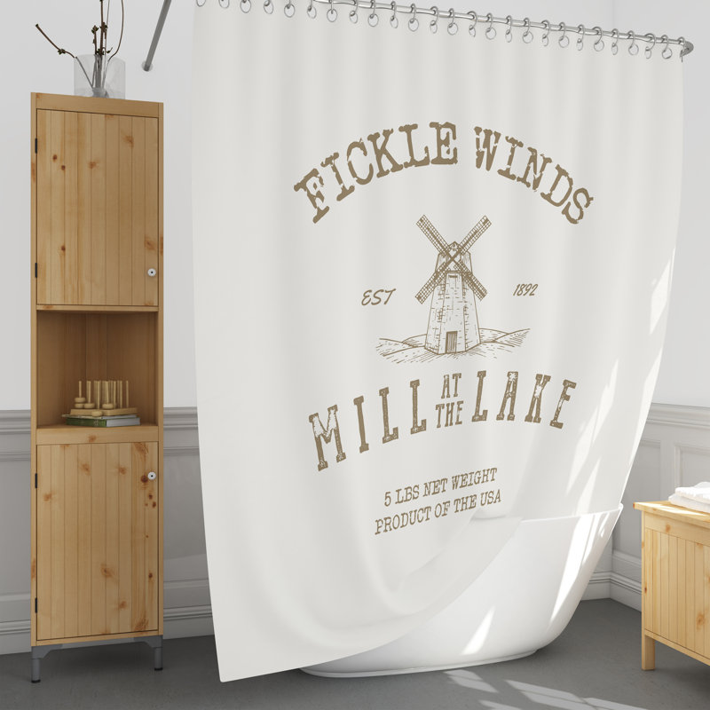 Beret Shower Curtain, 74" H x 71" W