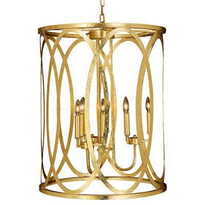 New Orleans 9 - Light Candle Style Drum Chandelier