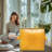  Large Clothes Storage Bags, Heavy Duty Closet Organizers and Storage, Foldable Storage Containers for Blanket, Comforter, Pillow, Bedding (Yellow)-2034980535