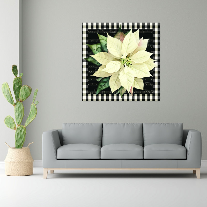 Art champêtre, poinsettia, charme champêtre, H 48 po x l 48 po