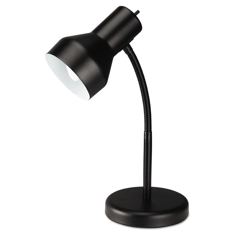 Adjustable Black Metal Gooseneck Task Lamp