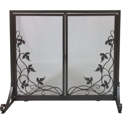Lenya 1 Panel Steel Fireplace Screen