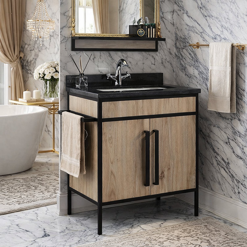 Ensemble de meuble-lavabo de salle de bain simple 31 po donatello