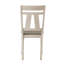 Cottage Style Dining Side Chair 2Pc Set Upholstered Seat Chalk Grey Dining Room Wooden Furniture Transitional Design
