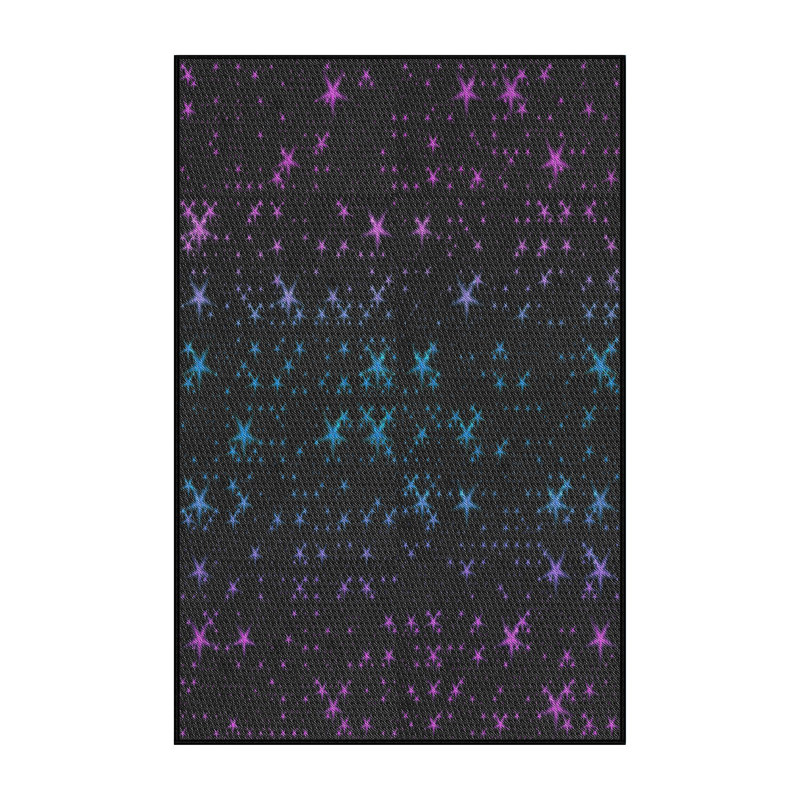 Tapis décoratif pourpre Sasaki, Rectangle 6 pi x 9 pi