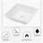 Hewei 16'' White Ceramic Square Vessel Bathroom Sink