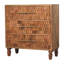 Commode Woodarno - Teck, brun, 3 tiroirs