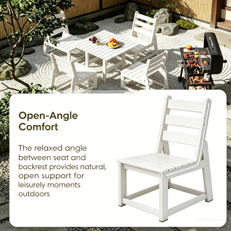 All Weather 7-Piece-Outdoor-Table-And-Chairs, White