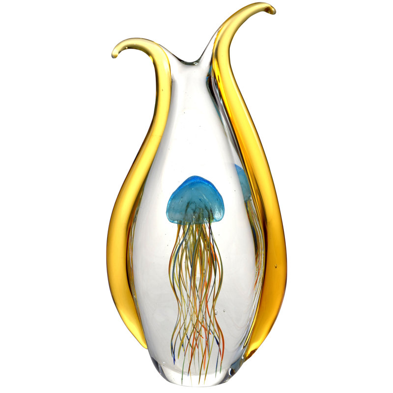 Figurine en verre soufflé à la main Dunia méduse